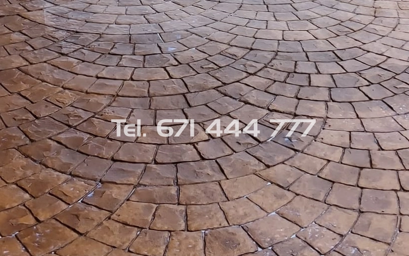 Hormigón Impreso con Acabado en Abanico