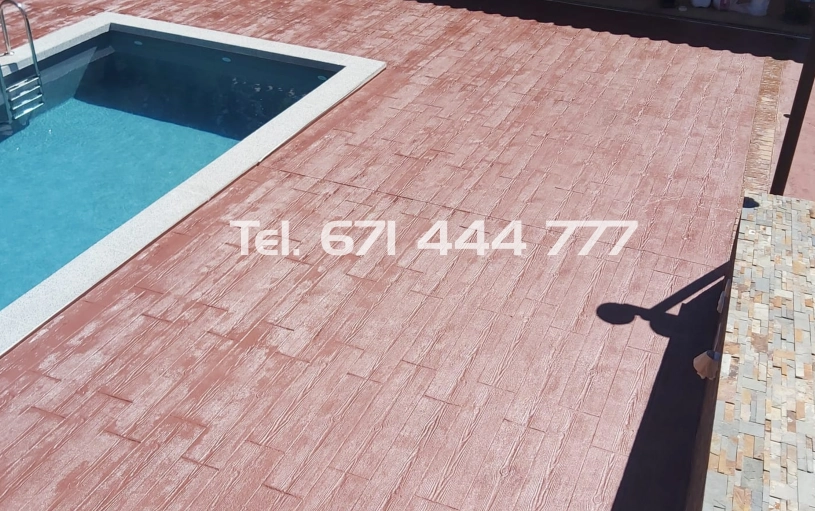 Hormigón Impreso Madera