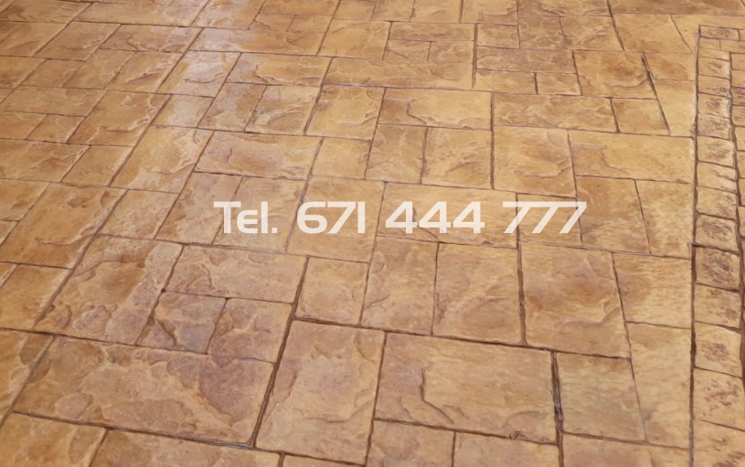 Hormigón Impreso Modelo Pizarra Sillería