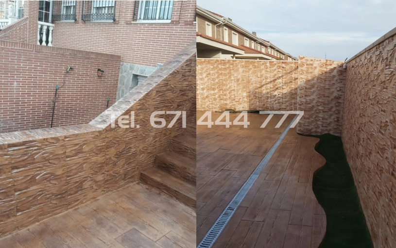 Hormigón Impreso en Vertical Muros, Paredes, Escaleras y Fachadas